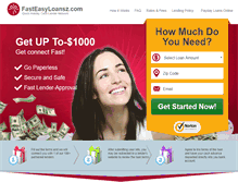 Tablet Screenshot of fasteasyloansz.com